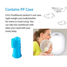 Load image into Gallery viewer, Vicloon silicone toothbrush baby, 6 Pack Finger Brush with Clear Case Set Food Grade Tooth Cleaner Oral Massager for Infant &Toddlers