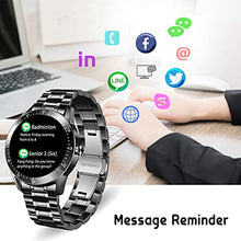 Load image into Gallery viewer, BEN NEVIS Men Smart Watch, Waterproof 24/7 Heart Rate Blood Pressure Sleep Auto Monitor Fitness Sport Watch with Step Counter Staninless Steel Metal for Bluetooth Android iOS