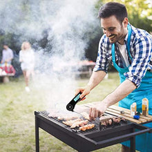 Load image into Gallery viewer, Meat Thermometer, DOQAUS Instant Read Cooking Thermometer, Digital Food Thermometer, Backlight LCD Screen Foldable Long Probe & Auto On/Off, Perfect for Kitchen Cooking, BBQ, Water,Meat, Milk (Black)