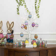 Load image into Gallery viewer, Eambrite White Easter Tree with Colourful Fillable Eggs Battery Operated Twig Tree with Lights Easter Gifts for Children (60cm/2ft)