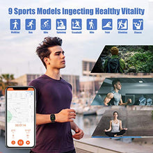 Load image into Gallery viewer, AIKELA Smart Watch Fitness Trackers With Blood Oxygen,Blood Pressure,Heart Rate,Sleep Monitor 5ATM Waterproof Activity Trackers Pedometer Sports Fitness Watches For Women Men For iOS Android(red)