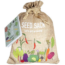 Load image into Gallery viewer, Scott & Co. Seed Sack - 30 Variety Pack of Mixed Vegetable and Herb Seeds, High Yield Indoor and Outdoor Planting Gardeners Heirloom Veg Set. Gardening Gift