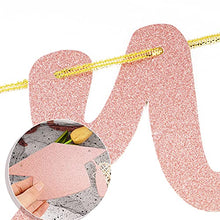 Load image into Gallery viewer, We are So Proud of You Glitter Banner Graduation Garland with Congrats Grad Topper Graduation Cap for Congratulation Party Decorations Graduation Ceremonies Supply (Rose Gold)