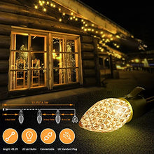 Load image into Gallery viewer, 53.6ft Outdoor String Lights, Ulocool Garden String Lights with 20 Bulb, IP65 Waterproof Led String Lights Mains Powered, Festoon Lights with Remote for Indoor, Home, Patio, Party, Christmas, Wedding