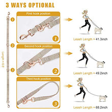 Load image into Gallery viewer, Rose Gold Dog Collar and Lead(2m) Set | Exceptionally Elegant & Adjustable | 3 Adjustable Lengths Dog Leash | Soft and Easy to Clean