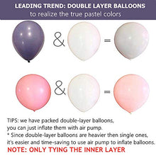Load image into Gallery viewer, Balloon Arch Kit, Grey Pink Latex Party Balloon & 4D Rose Gold Foil Balloons Decoration, 109PCS (53pcs Double-Stuffed Pastel Balloons) for Valentine's Day, Wedding Baby Shower Birthday