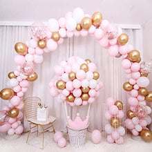 Load image into Gallery viewer, Valentines Day Decorations Pink Balloon Arch Kit 117PCS 5M Latex Balloon Garland Kit with Rose Gold Pink Balloons Confetti Balloons Metallic Balloons Valentines Balloon Garland for Valentines Party