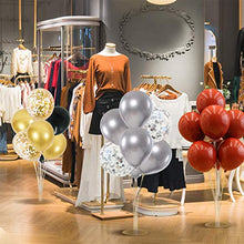 Load image into Gallery viewer, 2 Set Table Balloons Stand Kit Ballon Column Stand Balloons Tree Include 16Pcs Black Gold Latex Confetti Balloons for Birthday, Baby Shower, Wedding, Graduation, Party Decorations