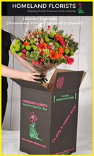 Load image into Gallery viewer, Homeland Florists Asiatic Lily Fresh Flowers Delivered, Send a Luxury Bouquet with Free UK Next Day Delivery, Gift Wrapped & Handwritten Card, Yellow Orange