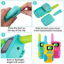 Load image into Gallery viewer, Nestling Kids Walkie Talkies 3 Pack, 8 Channels 2 Way Radio Walky Talky Toys with Backlit LCD Flashlight, 3 Miles Range Best Gifts Toys for Boys & Girls Indoor Outdoor Activity