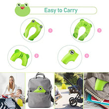 Load image into Gallery viewer, Pejoye Foldable Potty Toilet Training Seat, Travel Portable Toilet Seat Toddler, Folding Potty Training Seat for Kids with 6 Anti Slip Silicone Pads and 1 Carry Bag, Green Frog
