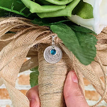 Load image into Gallery viewer, Silver Sixpence Bridal Charm | Something Blue | Garter Charm for Bridal Shower