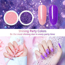 Load image into Gallery viewer, MILD EAST Gel Nail Polish Set - 6 Colors Pretty Glitter Colorful Soak Off UV/LED Gel Nail Kit with Gifts Box Manicure DIY Home Nail Art Salon Set