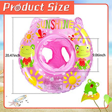 Load image into Gallery viewer, Pipihome Baby Swimming Float Ring for 3-36 Months, Inflatable Baby Swim Float with Float Seat, Swim Pool Bathing Accessories for Children Kids Infants and Toddlers (Frog Pink)