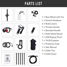 Load image into Gallery viewer, Viribus Electric Bike Conversion Kit, 500W eBike Hub Motor Set, 26" Direct Drive Rear Wheel for 36V Battery E-Bike, Upgrade to 5 Speed Electric Bicycle with Pedal Assist LCD Panel and Tyre