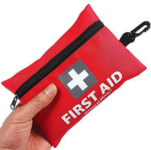 Load image into Gallery viewer, Mini First Aid Kit, 92 Pieces Small First Aid Kit - Includes Emergency Foil Blanket, Scissors for Travel, Home, Office, Vehicle, Camping, Workplace & Outdoor (Red)