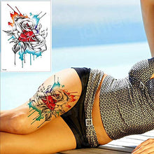 Load image into Gallery viewer, Waterproof Tattoo Stickers Bikini Peony Tattoo Body Art Flower Rose Tattoo Fake Water Transfer Tattoo Temporary Tatoo Leg Arm,TH267