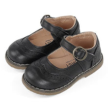 Load image into Gallery viewer, CHEERFUL MARIO Mary Jane Shoes for Girls Baby Girls 1-6 Y Flat Anti-Slip Rubber Sole Black 5 UK Child