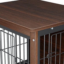 Load image into Gallery viewer, Bingopaw Wooden Dog Crate, Small Dog Cage End Table Pet Crate Furniture with Floor Tray 24inch