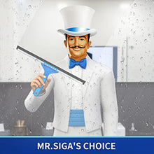 Load image into Gallery viewer, MR.SIGA Professional Window Cleaning Combo - Squeegee & Microfiber Window Scrubber, 14"