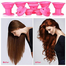 Load image into Gallery viewer, Silicone Hair Curlers 30 Pcs, Magic Soft Hair Rollers No Heat No Clip Hair Curlers Set, Hair Care Free DIY Sleep Styling Tools for Women Girls Long Short Hair Accessories - Pink (15 Large+15 Small)