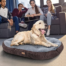 Load image into Gallery viewer, DOGSIR Dog Bed Large Washable Dog Pillow Cat Bed Orthopedic Soft Puppy Kennel Protect The Dog's Spine And Improve Sleep Anti-Slip Waterproof Bottom,XXXL Brown,106*76*11CM