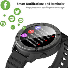 Load image into Gallery viewer, IOWODO X5 Smart Watch for Men, Women 1.3in Full Touch Screen Fitness Tracker w Heart Rate Sleep Monitor, 5ATM Waterproof Fitness Watch w Calorie Step Counter, Smartwatch for iPhone Android Phones