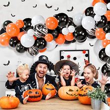 Load image into Gallery viewer, Halloween Balloons Party Decoration Halloween Balloon Arch kit Halloween Balloon Garland Halloween Decoration Set Bat Balloons Orange Balloon Black Balloon