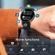 Load image into Gallery viewer, Smart Watch for Men, 1.3''Round Touch Screen Watches Men for Android iOS, 24 Sport Modes IP68 Waterproof Fitness Tracker with Heart Rate and Sleep Monitor Calorie Stopwatch and Pedometer Fitness Watch