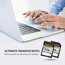 Load image into Gallery viewer, Gigastone 128GB SD Card V30 SDXC Memory Card High Speed 4K Ultra HD UHD Video Compatible with Canon Nikon Sony Pentax Kodak Olympus Panasonic Digital Camera