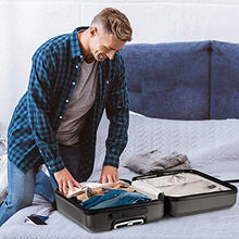 Load image into Gallery viewer, Aerolite Lightweight 55cm Hard Shell 34L Carry On Hand Cabin Luggage Suitcase 4 Wheels, Approved for British Airways, Virgin Atlantic & More, Charcoal
