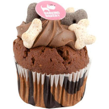 Load image into Gallery viewer, Barking Bakery Dog Cupcake Iced Woofin - Doggy Carob Cake Birthday/Treat