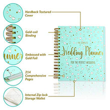 Load image into Gallery viewer, Wedding Planner Book and Notebook Set – UK Bride and Groom Planning Journal Organiser Bridal, Zip-Lock Pocket, Checklists, Engagement Gift, Countdown Calendar & Organising Diary