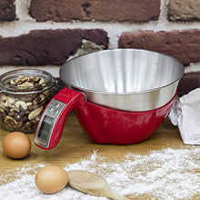 Load image into Gallery viewer, Morphy Richards 46611 Kitchen Scales, Equip Range, 3-in-1 Digital Scales with Jug, Red