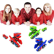 Load image into Gallery viewer, FGZU Dinosaur Toys Gifts for 4-8 Year Old Boys, Transforming Toys, Dinosaur LED Cars Toys Combined Into One for Boys Toddlers Girls Kids Gifts