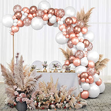 Load image into Gallery viewer, GRESAHOM Rose Gold Balloon Arch Kit , 145pcs Rose Gold Confetti Balloon Garland Kit with 18inch White Balloon Party Balloons Set for Women Girls Birthday Party Wedding, Hen Party, Anniversary