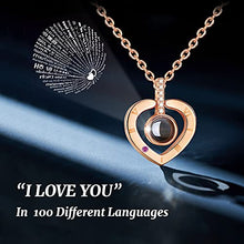 Load image into Gallery viewer, Preserved Real Rose, Gift Box with I Love You Necklace, Handmade Eternal Real Rose Flower Gifts for Her Woman Wife Girlfriend Mother on Birthday, Anniversary, Valentine's Day, Mother's Day, Christmas