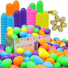 Load image into Gallery viewer, 144 Pieces 2 3/8" (6cm) Easter Eggs + 6 Golden Eggs for Filling Specific Treats, Easter Theme Party Favor, Easter Eggs Hunt, Basket Stuffers Filler, Classroom Prize Supplies by Joyin Toy