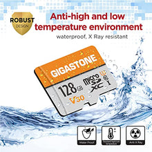 Load image into Gallery viewer, Gigastone Micro SD Card 128GB 2-Pack, 4K UHD Video, Surveillance Security Cam Action Camera Drone Professional, 100MB/s Micro SDXC UHS-I A1 Class 10
