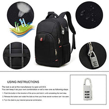Load image into Gallery viewer, Laptop Backpack,Extra Large Anti-Theft Business Travel Laptop Backpack Bag with USB Charging Port (Black 17 inch)