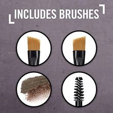 Load image into Gallery viewer, Rimmel London Brow This Way Eyebrow Powder Sculpting Kit, Groomed Finish and Ultimate Precision with Duo Compact Formula, Dark Brown