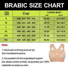 Load image into Gallery viewer, BRABIC Women Post-Surgical Sports Support Bra Front Closure with Adjustable Straps Wirefree Racerback, Beige 1, M