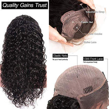 Load image into Gallery viewer, Perstar Glueless Lace Front Human Hair Wigs for Women Brazilian Deep Curly Wave Wet Wavy Wig Pre Plucked Lace Front Wig Unprocessed Virgin Human Hair Lace Frontal Wig Curly Wigs for Women 20 Inch