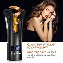 Load image into Gallery viewer, UKLISS Automatic Curling Iron Auto Hair Curler Ceramic Rotating Unbound Automatic Spin and Curl with LED Digital Direction and Temp Setting. (Black)