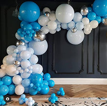Load image into Gallery viewer, 130 PC Blue Balloon Arch Kit with Balloon Chain and Glue Dots | DIY Balloon Garland Kit For Birthday Party Décor, Baby shower, Wedding, Halloween, New Year Eve and Christmas