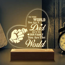 Load image into Gallery viewer, Tulolvae Fathers Day Birthday Gifts - Night Light Dad Gifts - 15*17.5cm Bedside Lamp Gifts for Dad, Dad Birthday Gifts from Daughter Son, Dad Gifts for Christmas, Fathers Day Gift Presents