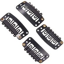 Load image into Gallery viewer, 85 Pieces Hair Extensions Clip Wig Making Set, Includes 50 U-Shape Snap Clips, 10 Curved Needles, 20 T-Pins, 3 Rolls Weaving Thread, 2 Needle Threader for Wig Making Hair Extensions