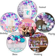 Load image into Gallery viewer, 181 Pcs Unicorn Balloons Arch Garland Kit 16' 12'' 10'' 5'' Confetti White Light Purple Pink Aqua Blue Latex Balloons Set for Wedding Baby Shower Unicorn Birthday Party Supplies