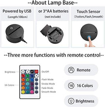 Load image into Gallery viewer, Night Light for Kids, 3D Illusion Lamp 16 Colors Changing with Remote, Anime Darling in Franxx Children s Best Birthday Holiday Gifts