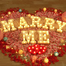 Load image into Gallery viewer, bemece LED Alphabet Letter Lights, Decorative Warm Plastic Light up Letters- E